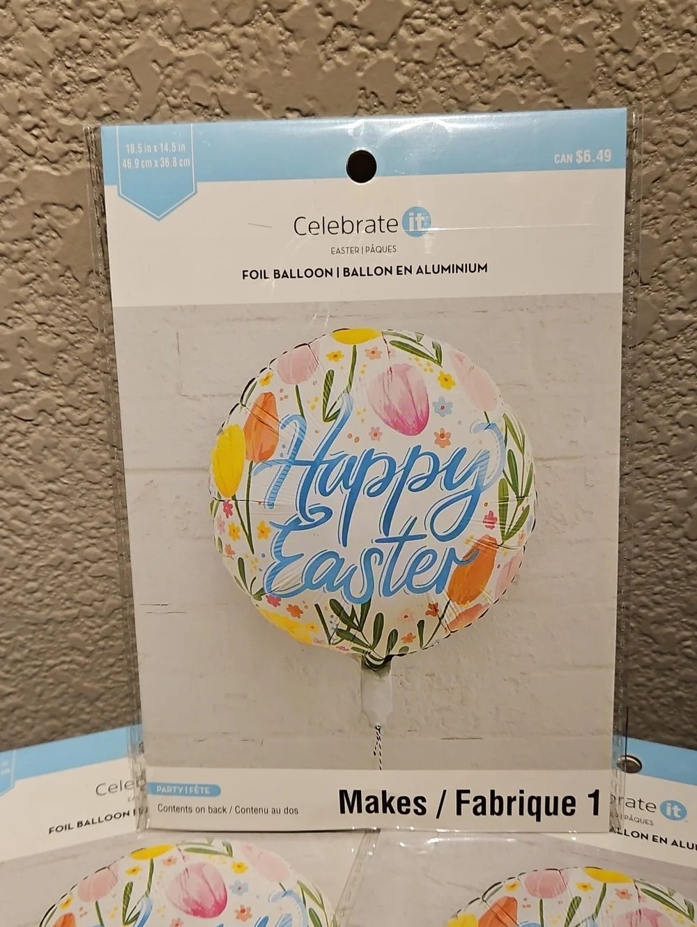 Happy Easter Foil Balloon (3 Pack)